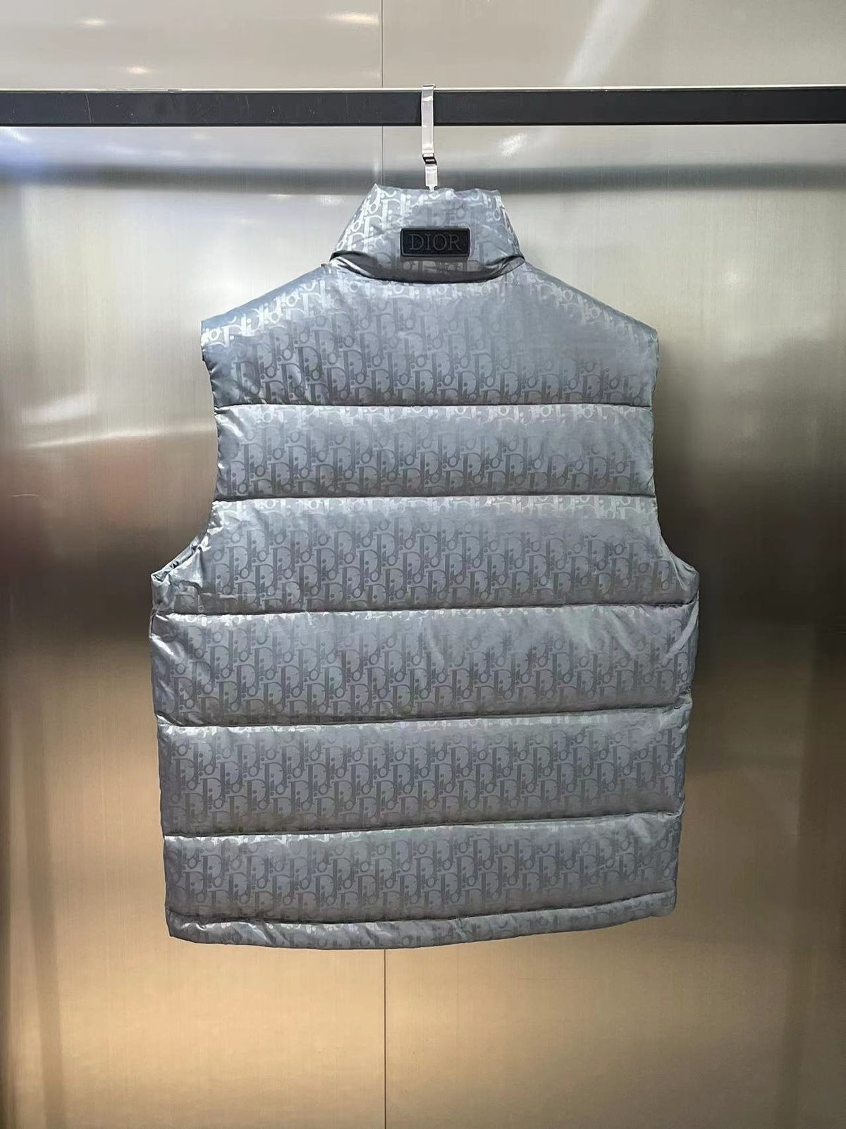 Dior All-Over Pattern Quilted Down Vest