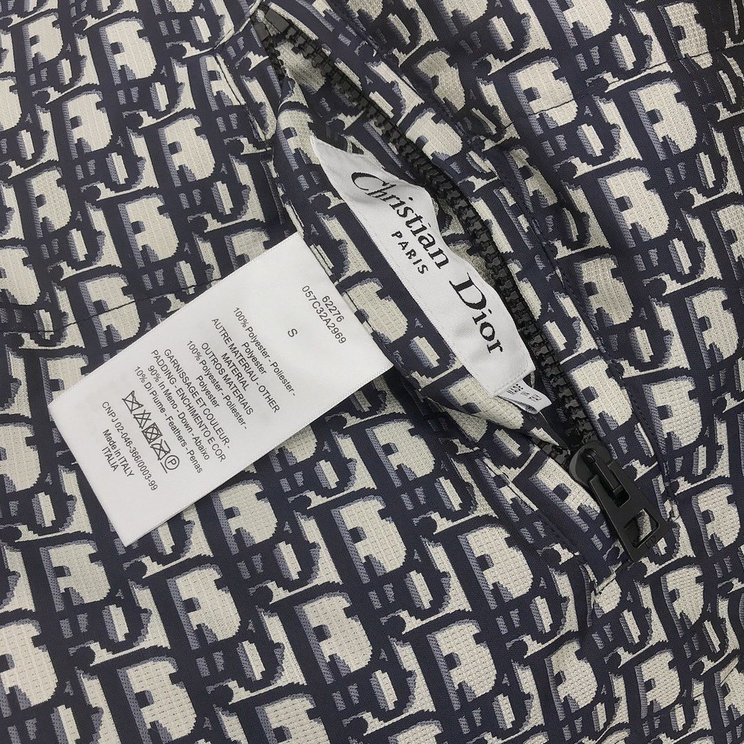 Dior Reversible Hooded Monogram Puffer Jacket