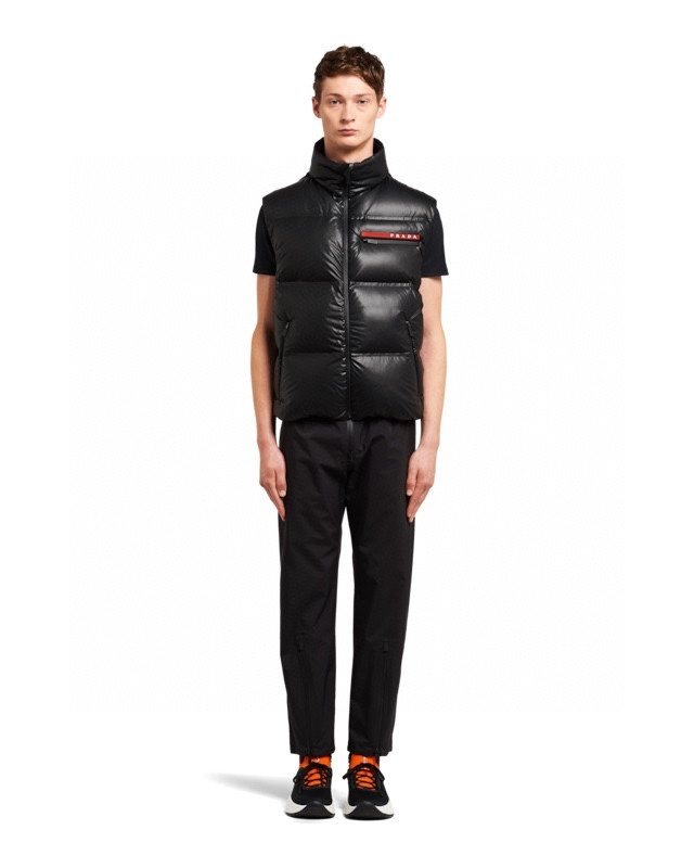 Prada Black Quilted Down Vest