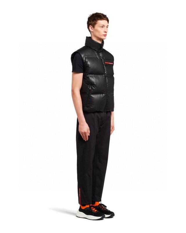 Prada Black Quilted Down Vest