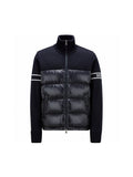Moncler Knit-Sleeve Down Jacket