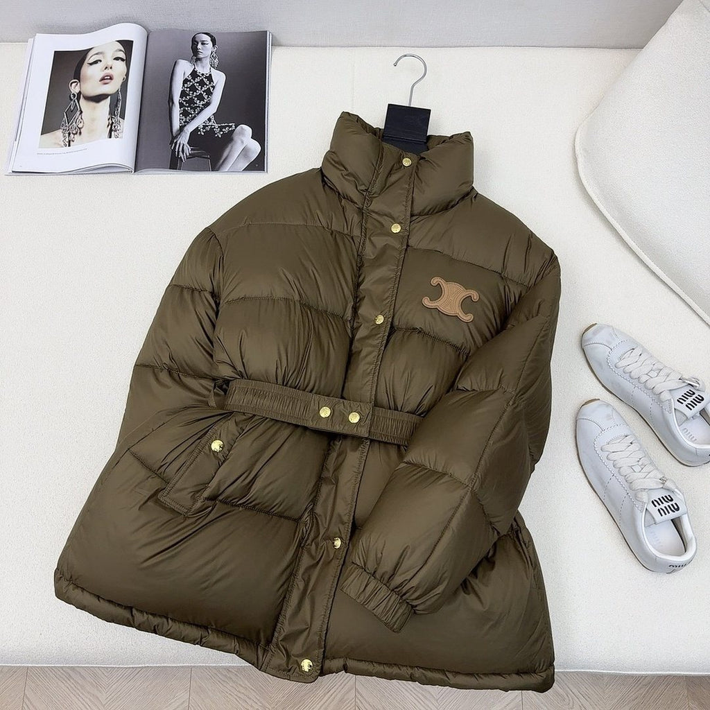 Celine Belted Puffer Coat