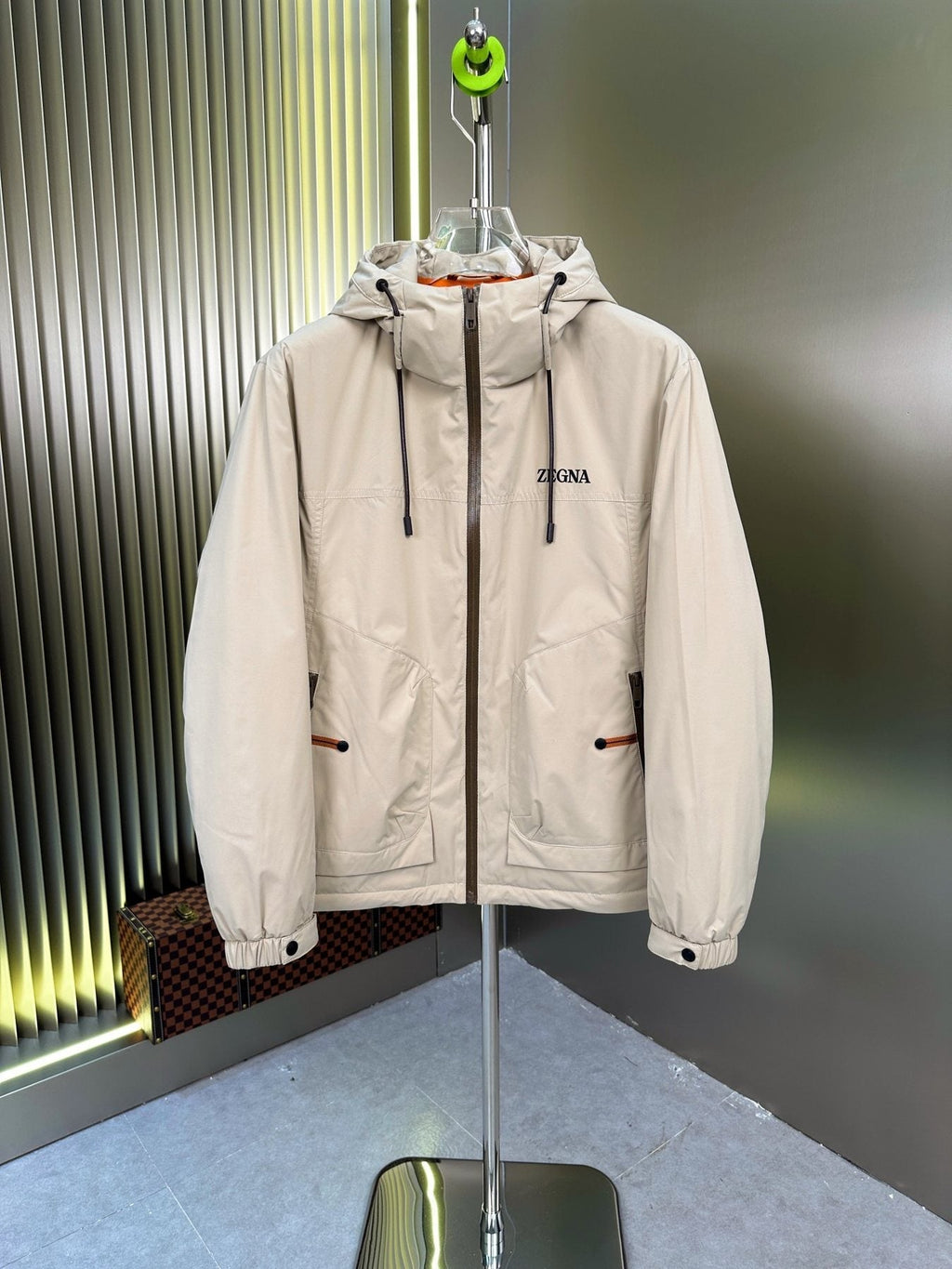 Zegna Hooded Short Down Coat