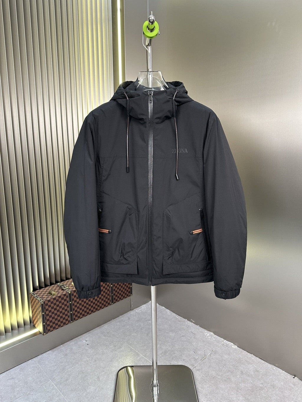 Zegna Hooded Short Down Coat