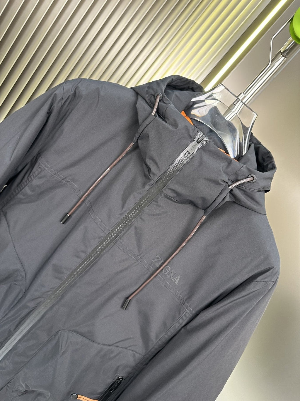 Zegna Hooded Short Down Coat