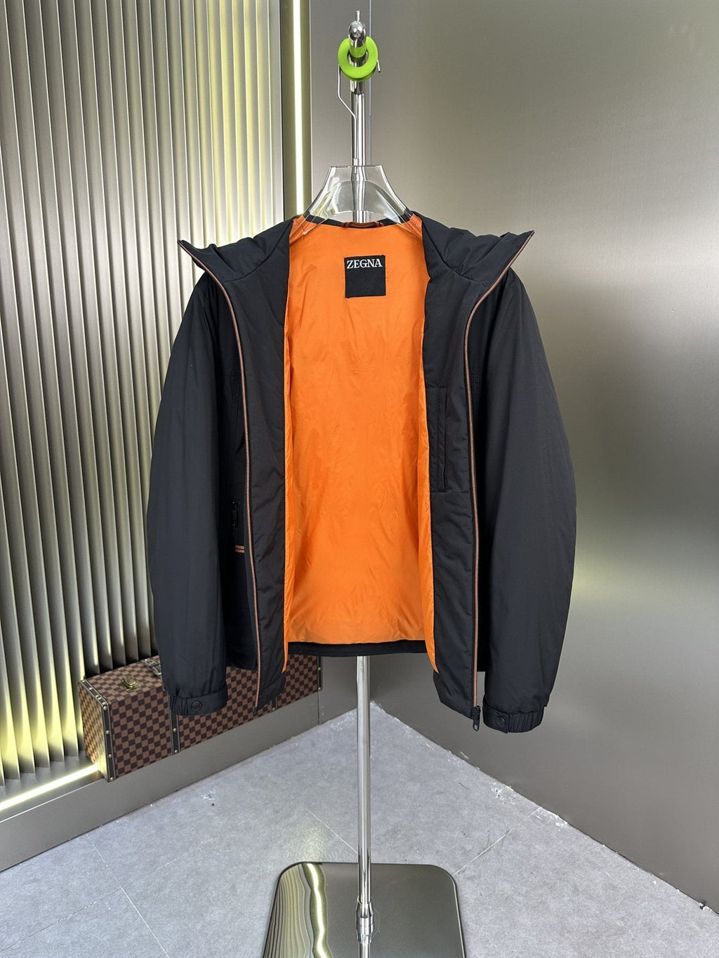 Zegna Hooded Short Down Coat
