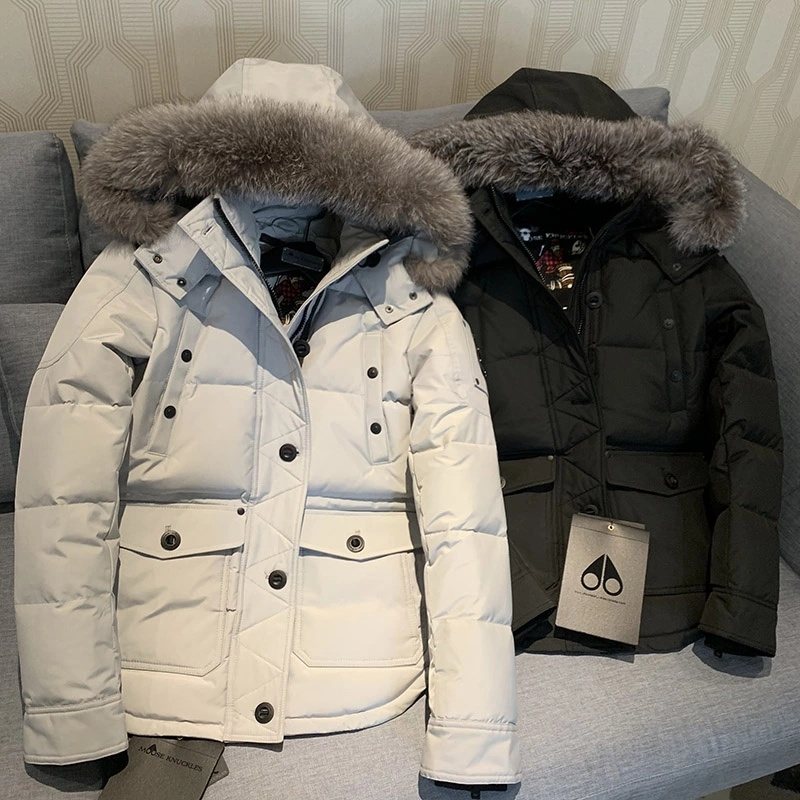 Moose Knuckles Women's Fur-Trim Hood Puffer Jacket
