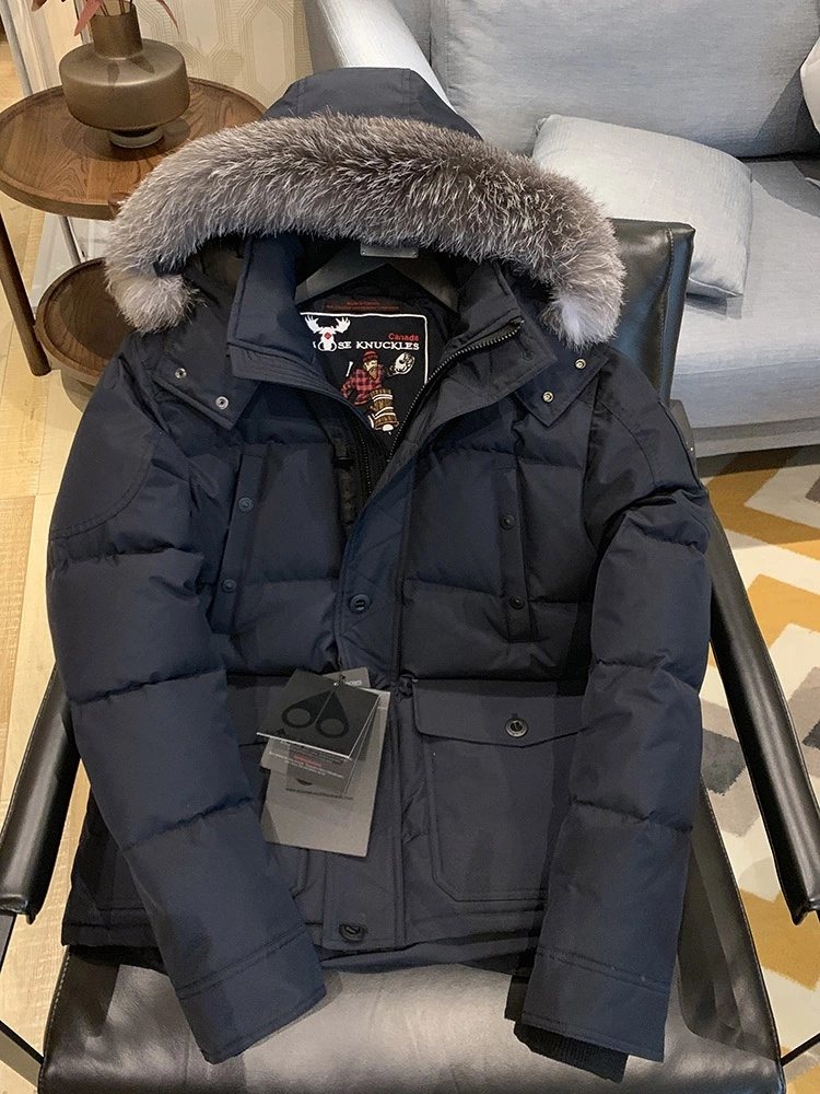 Moose Knuckles Women's Fur-Trim Hood Puffer Jacket
