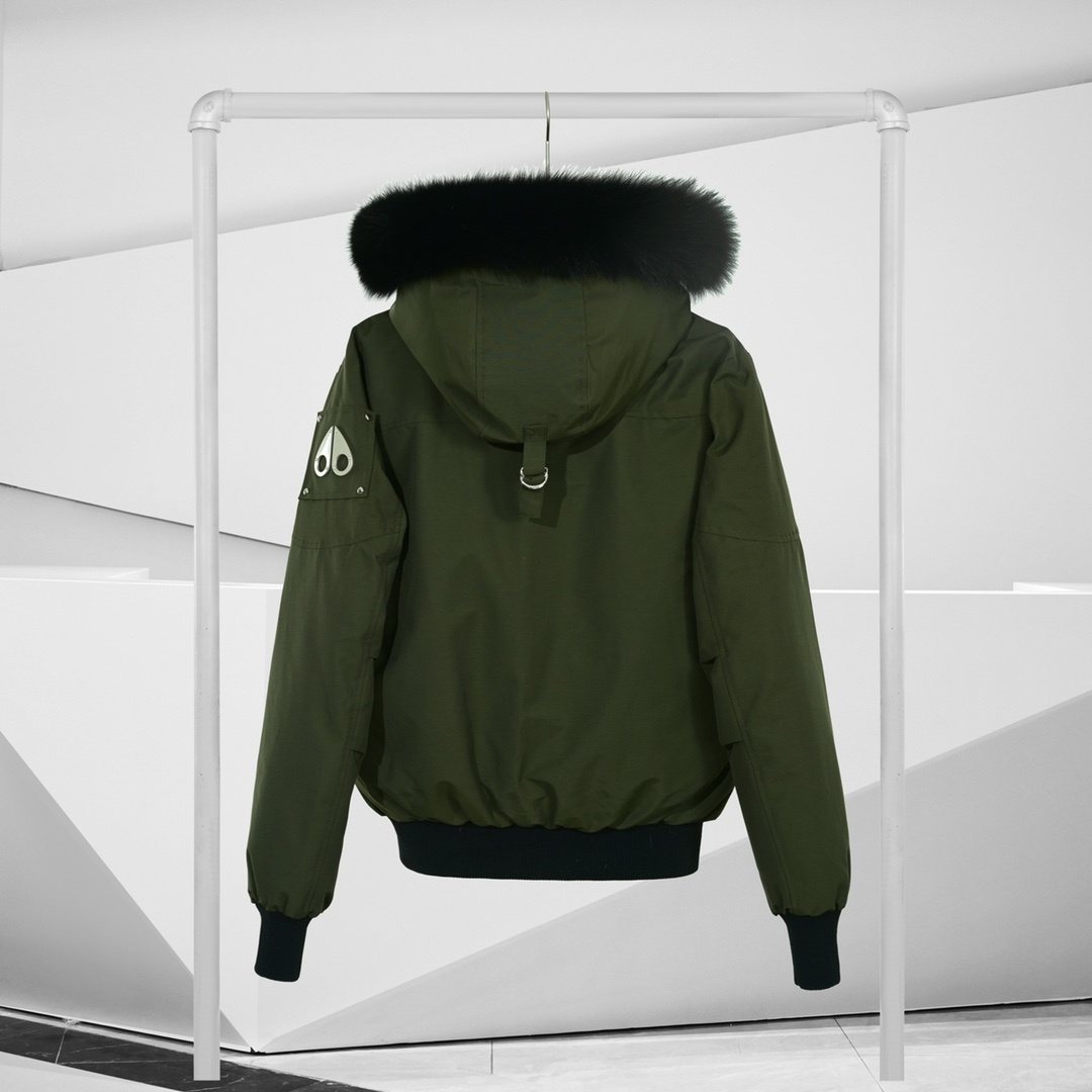 Moose Knuckles Fur-Trim Hooded Puffer Jacket