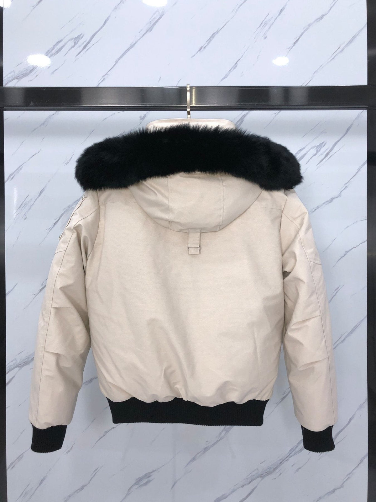 Moose Knuckles Fur-Trim Hooded Puffer Jacket
