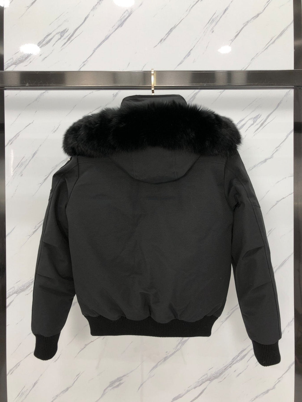 Moose Knuckles Fur-Trim Hooded Puffer Jacket