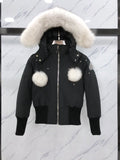Moose Knuckles Women's Fur-Trim Hooded Puffer Jacket