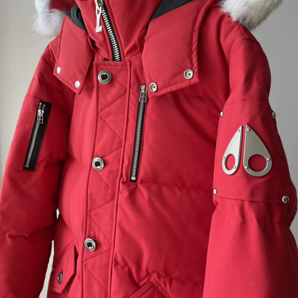 Moose Knuckles Fur-Trim Hooded Puffer Jacket
