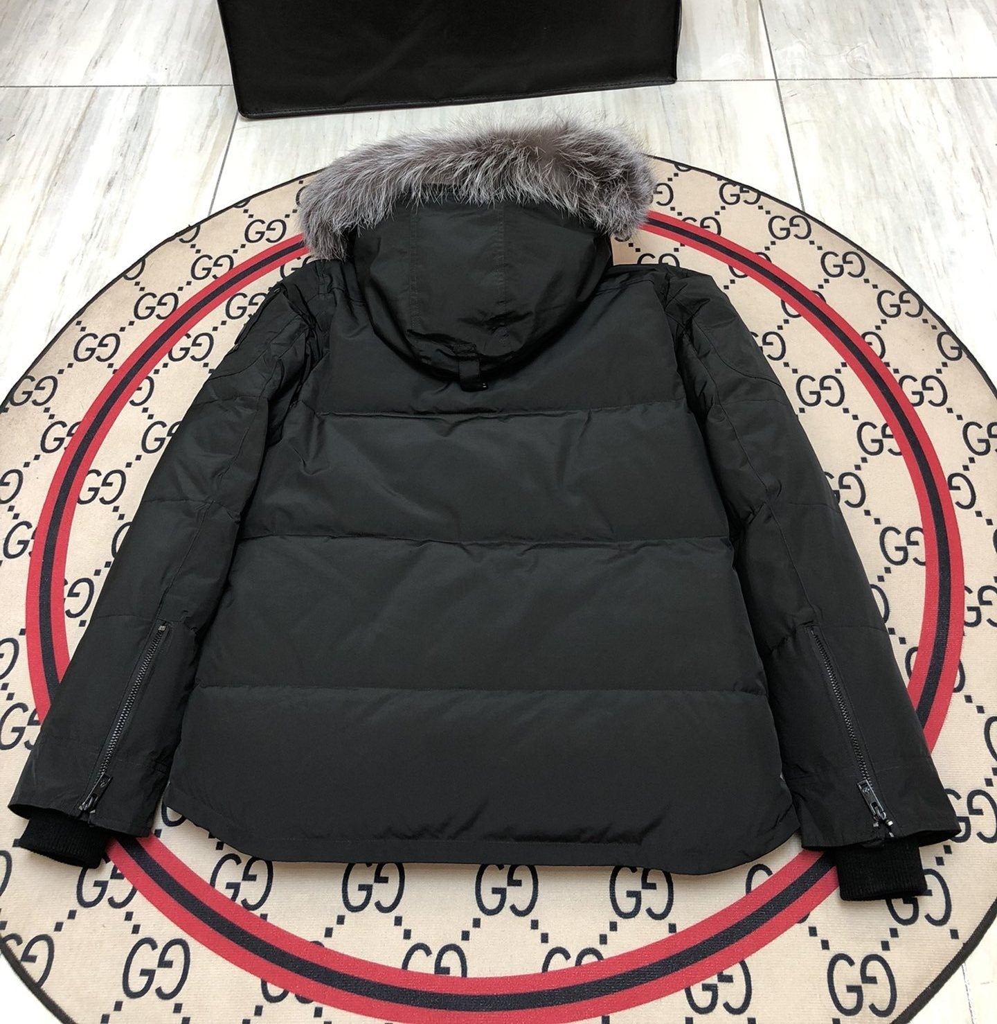 Moose Knuckles Fur-Trim Hooded Puffer Jacket