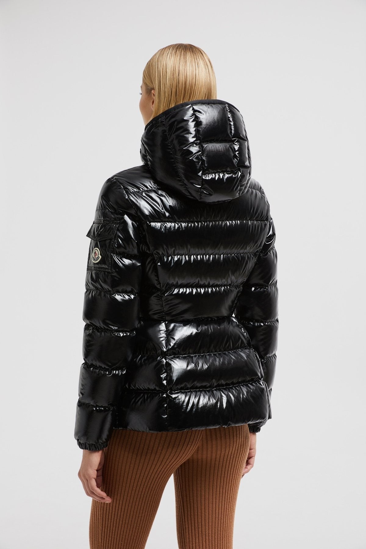 Moncler Women's Hooded Glossy Puffer Coat