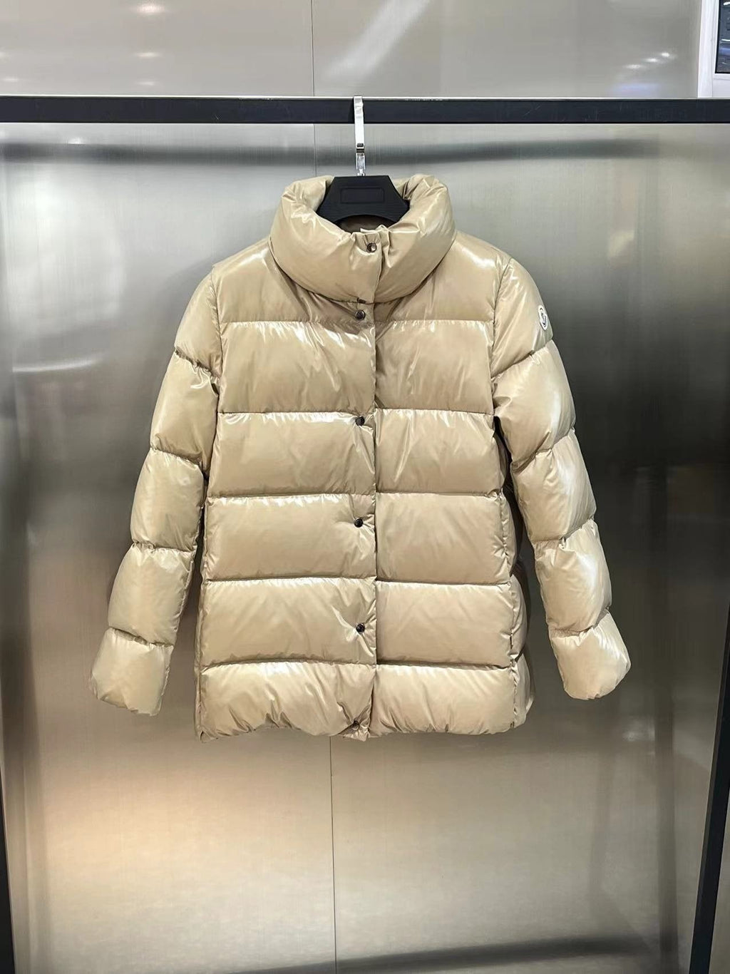 Moncler Women's Glossy Quilted Short Down Coat