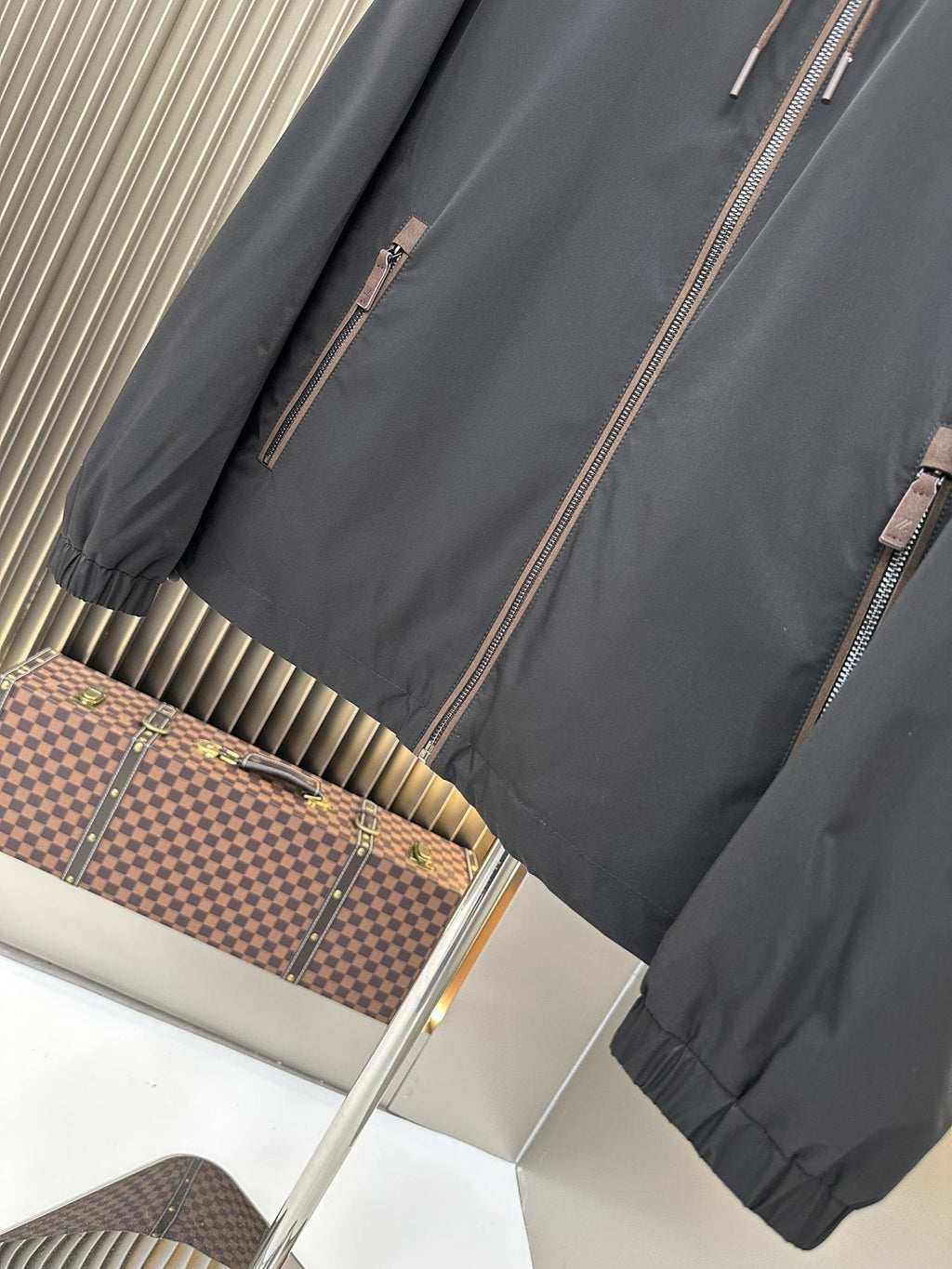 Zegna Reversible Stand-Collar Coat
