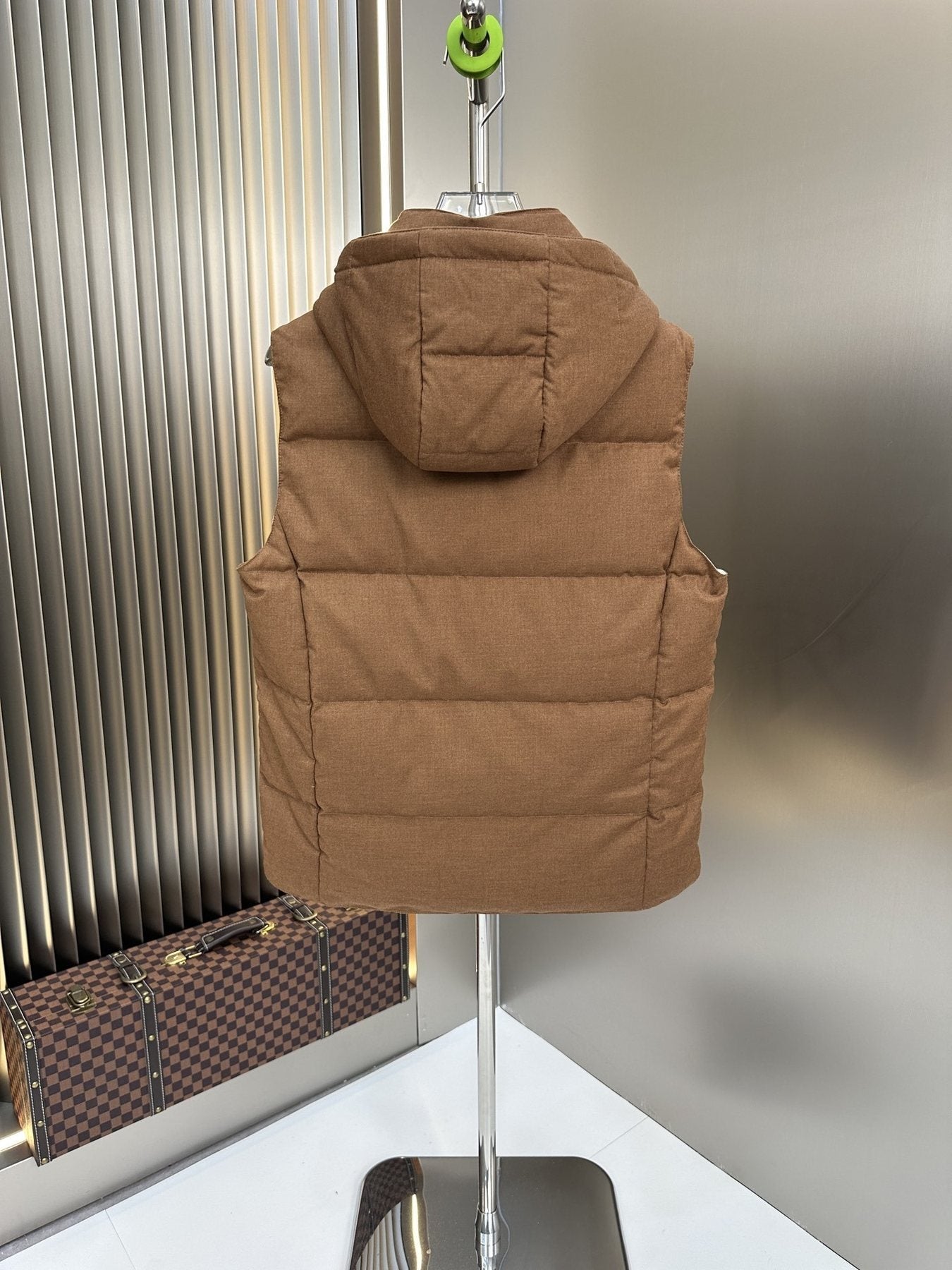 Prada Quilted Hooded Down Vest