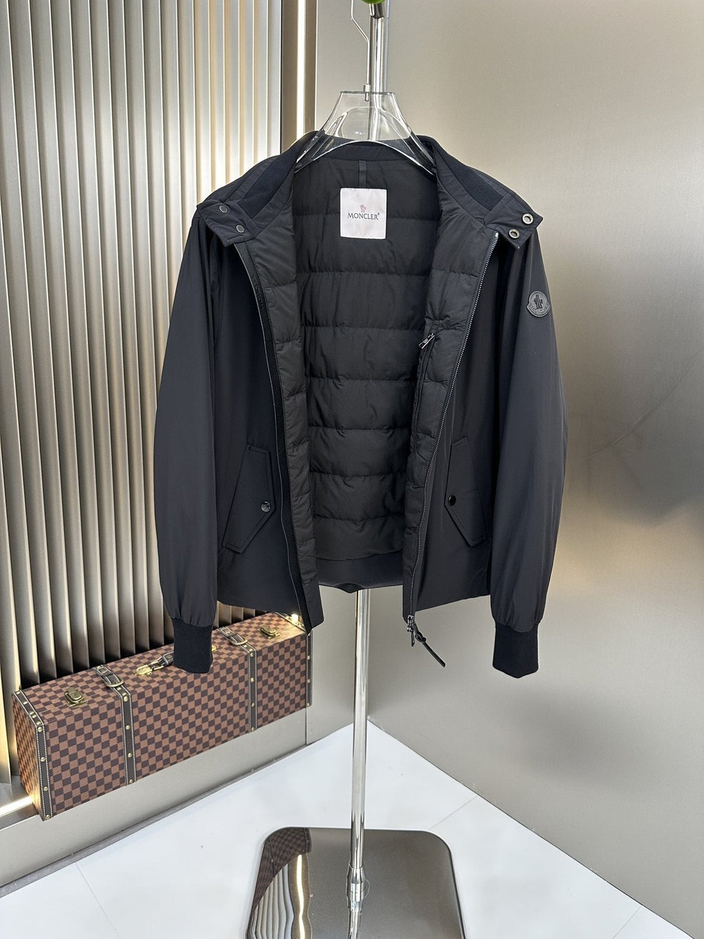 Moncler Padded Stand Collar Coat