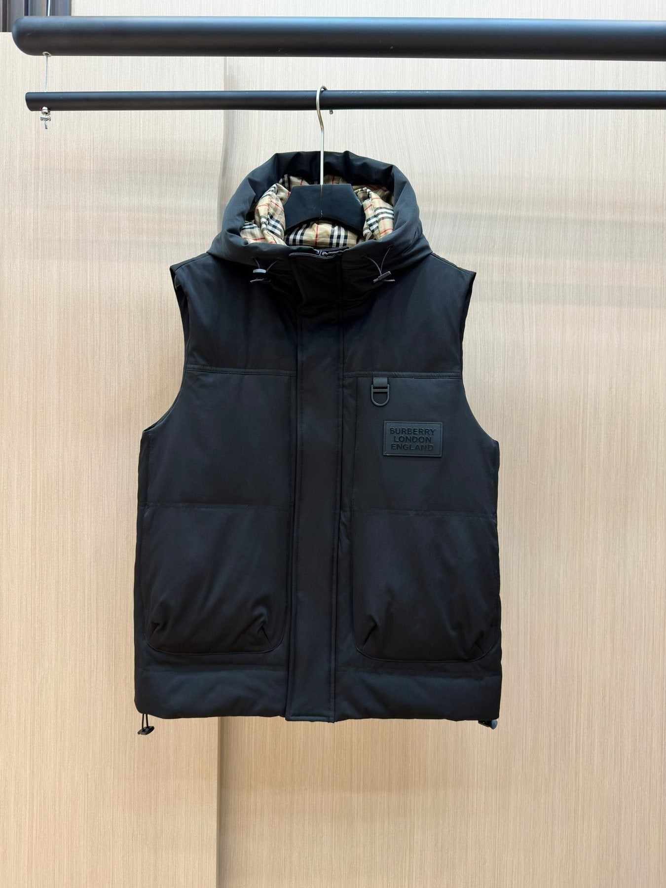 Burberry Hooded Padded Down Vest