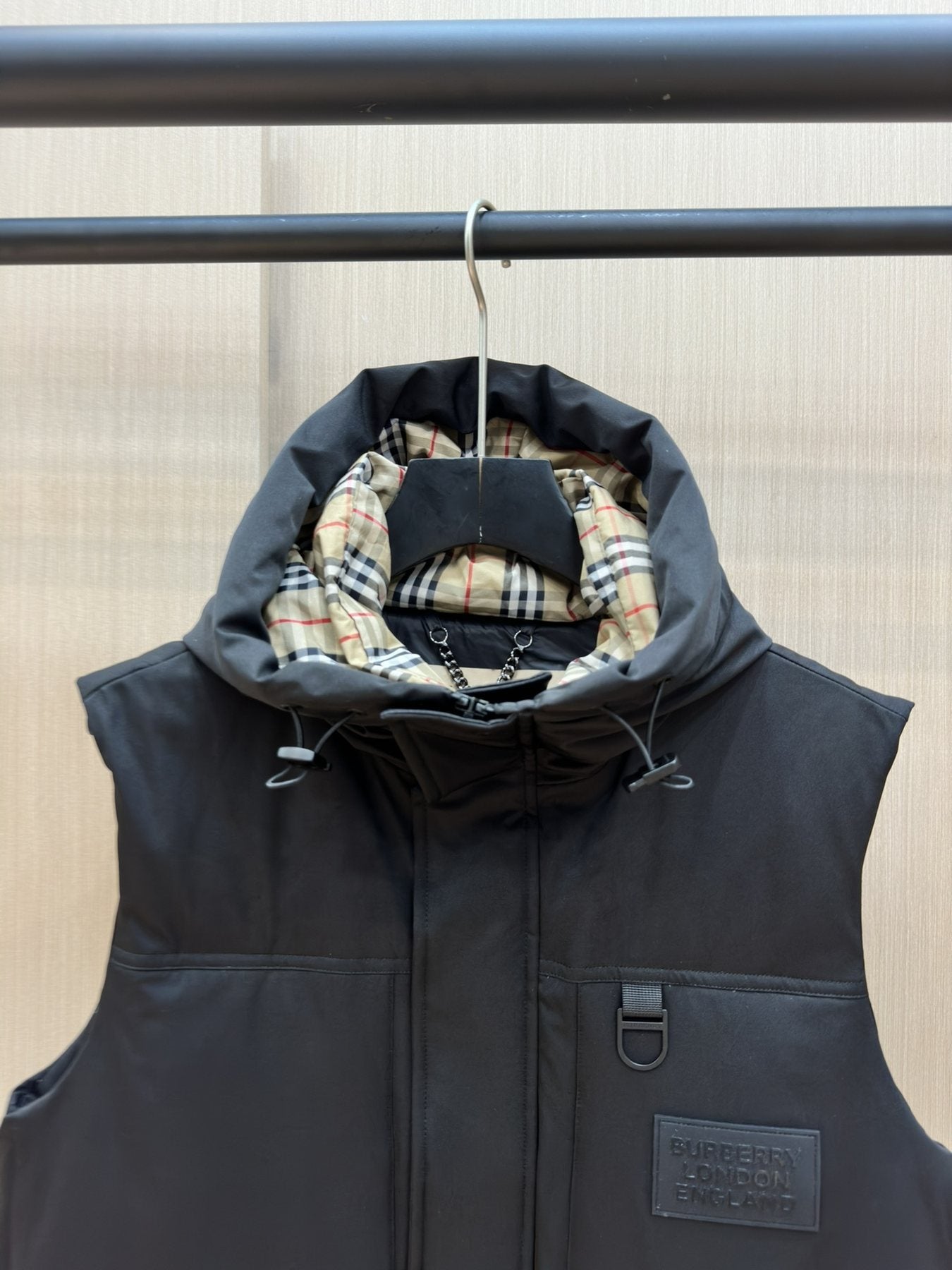 Burberry Hooded Padded Down Vest