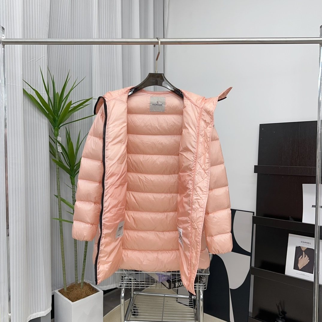 Moncler Women's Hooded Quilted Long Down Coat