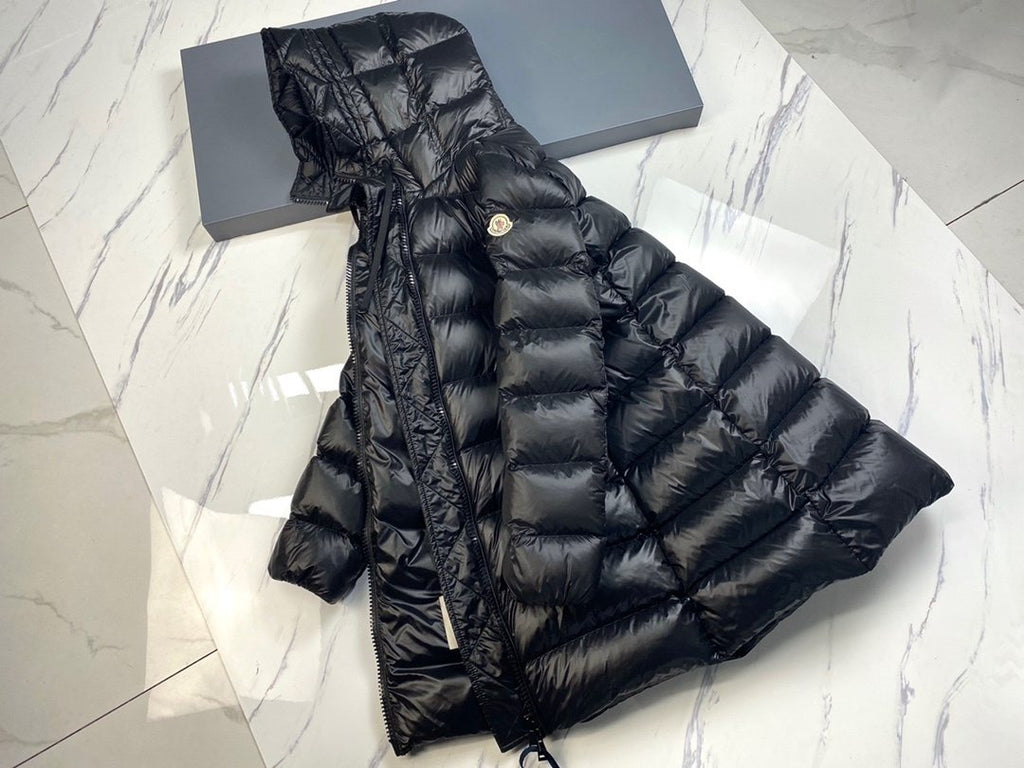 Moncler Women's Hooded Quilted Long Down Coat