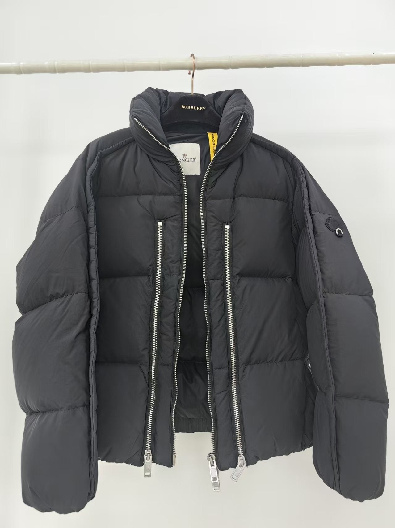 Moncler Quilted Stand-Collar Puffer Coat