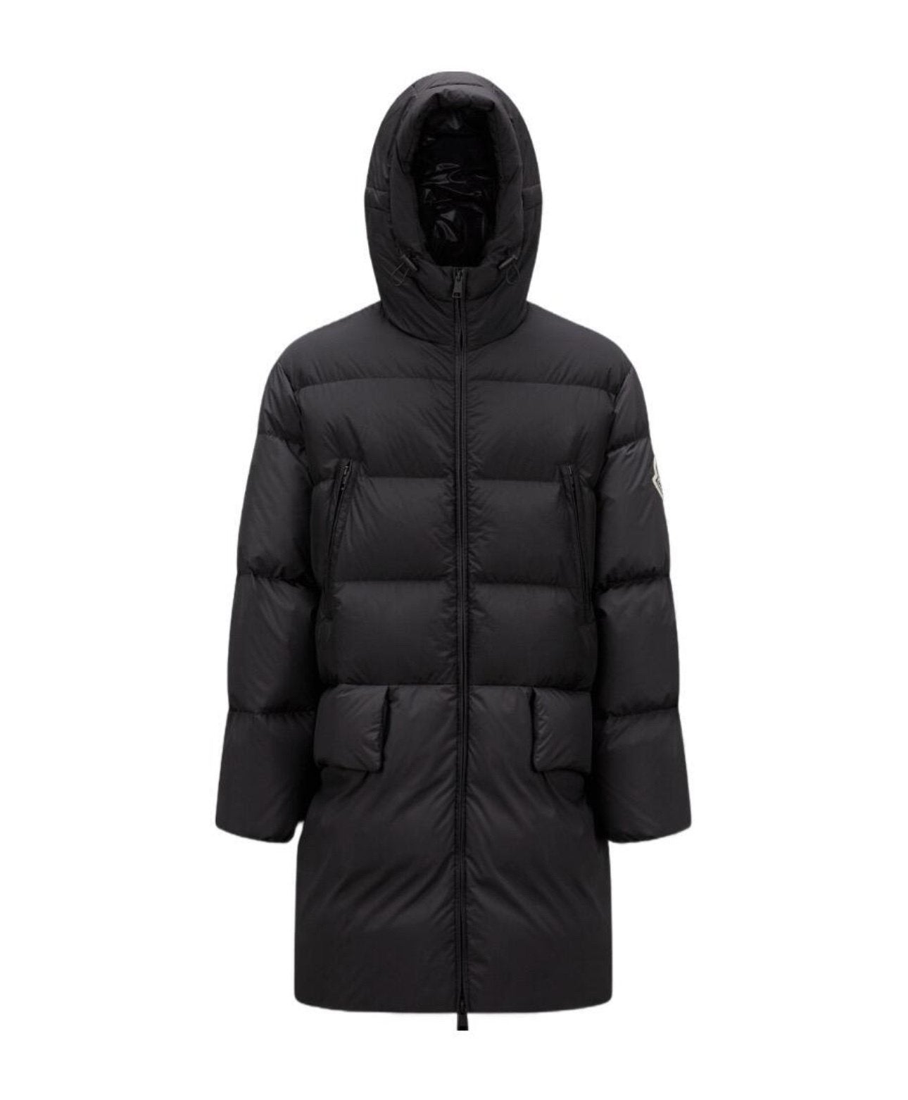 Moncler Bosona Black Long Hooded Down Coat