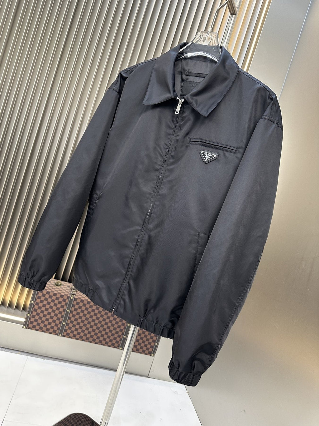 Prada Collared Zip-Front Jacket