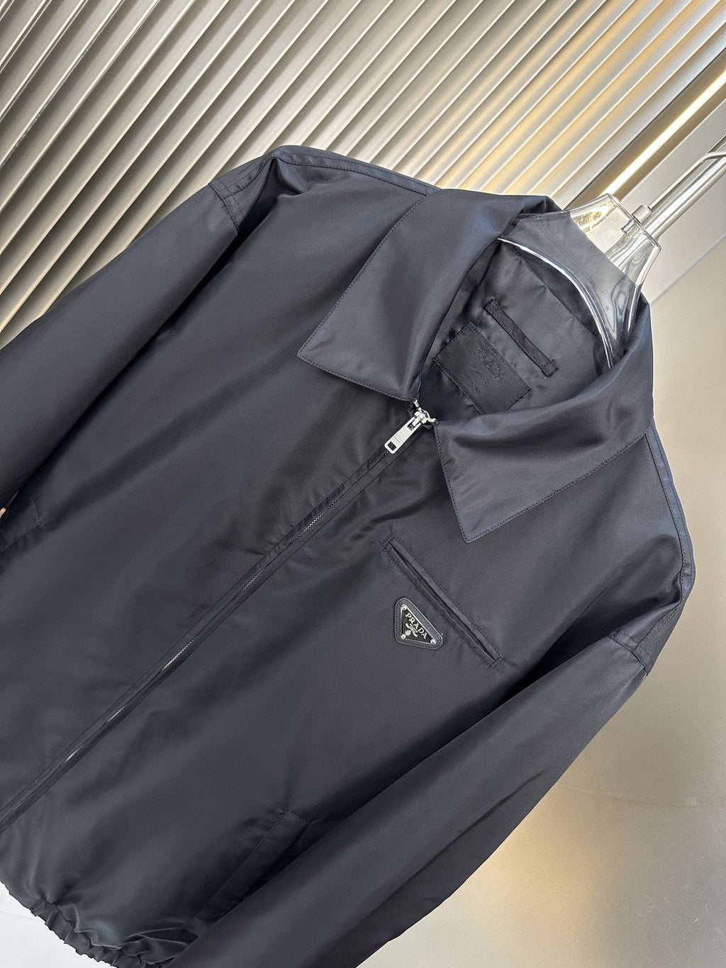 Prada Collared Zip-Front Jacket