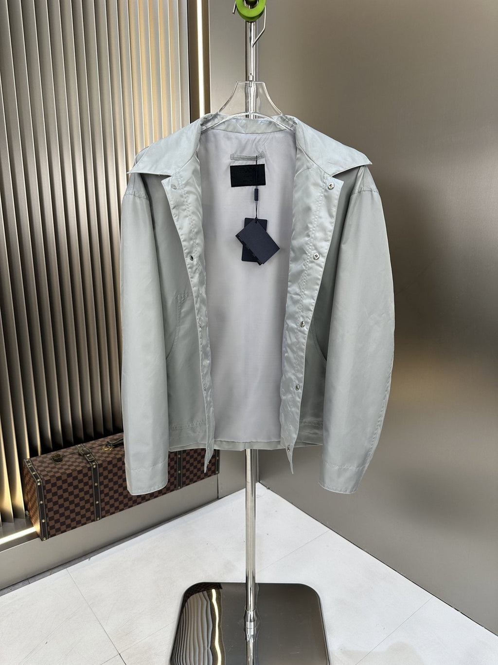 Prada Collared Button-Front Jacket