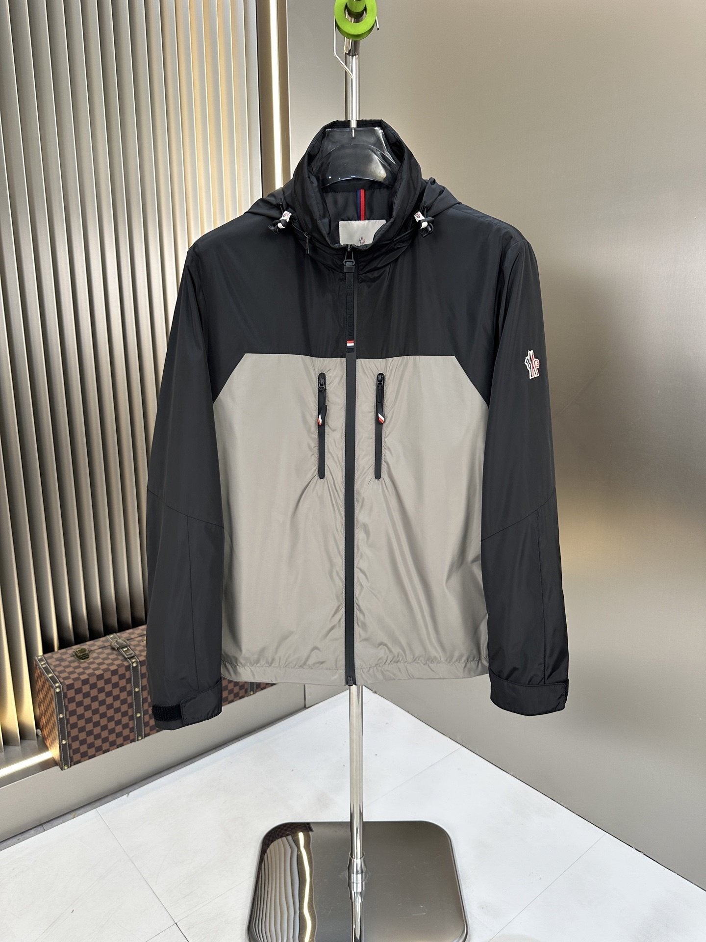 Moncler Color-Block Hooded Jacket