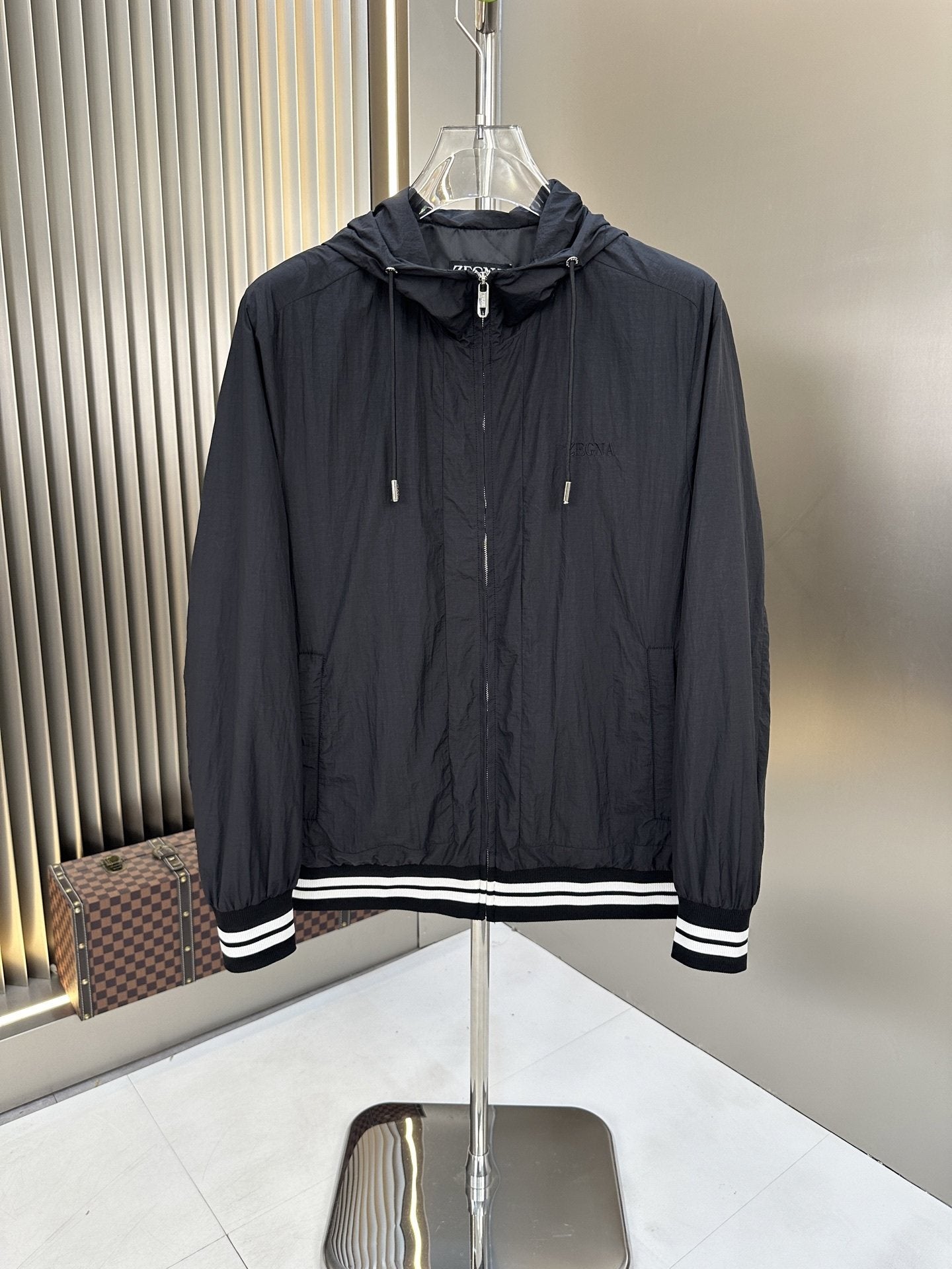 Zegna Hooded Full-Zip Windbreaker