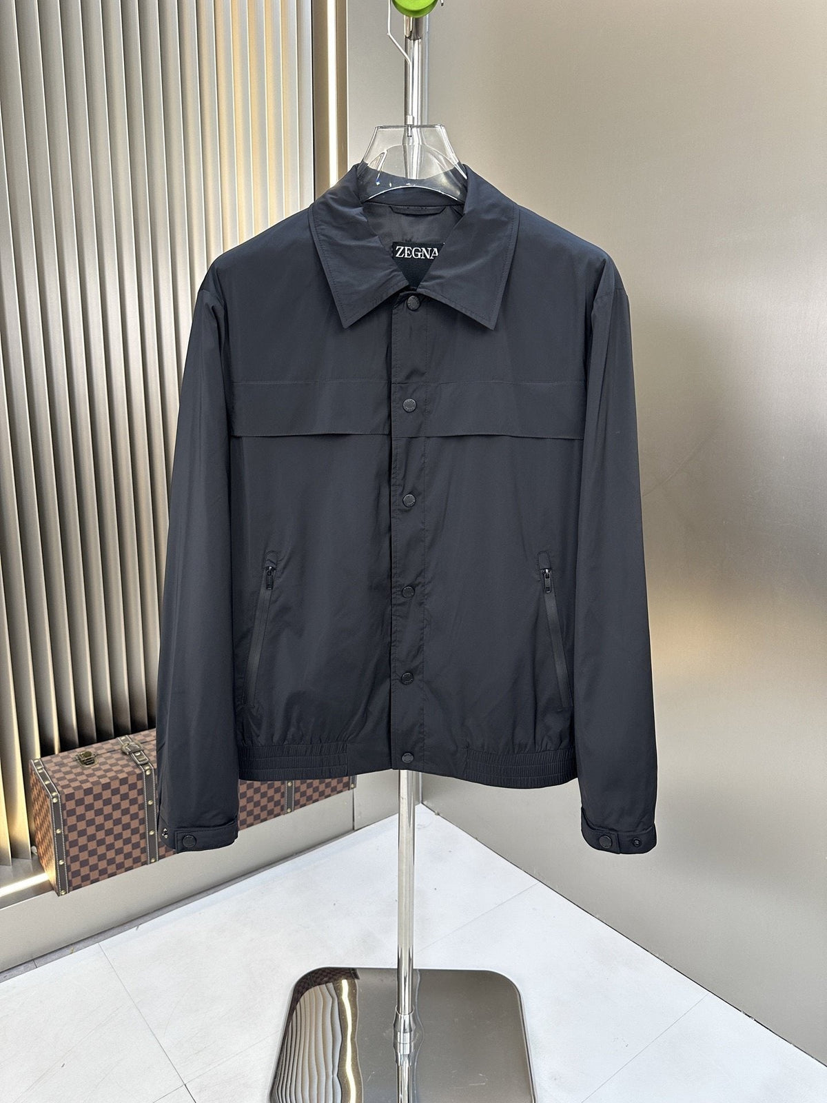 Zegna Panel-Detail Button-Front Jacket