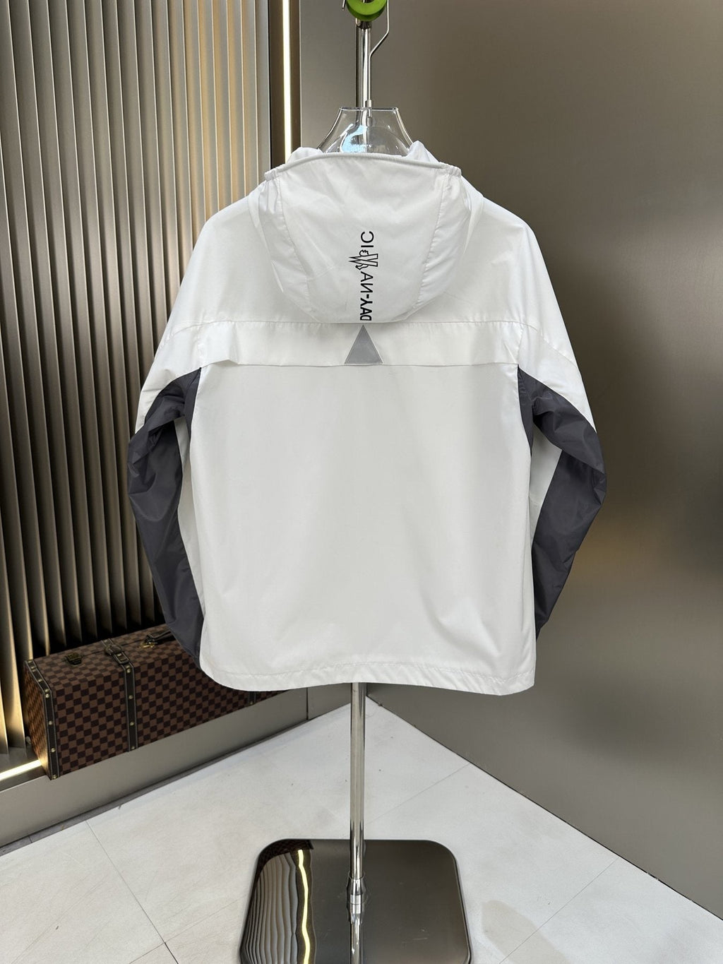 Moncler Hooded Contrast Panel Zip Jacket