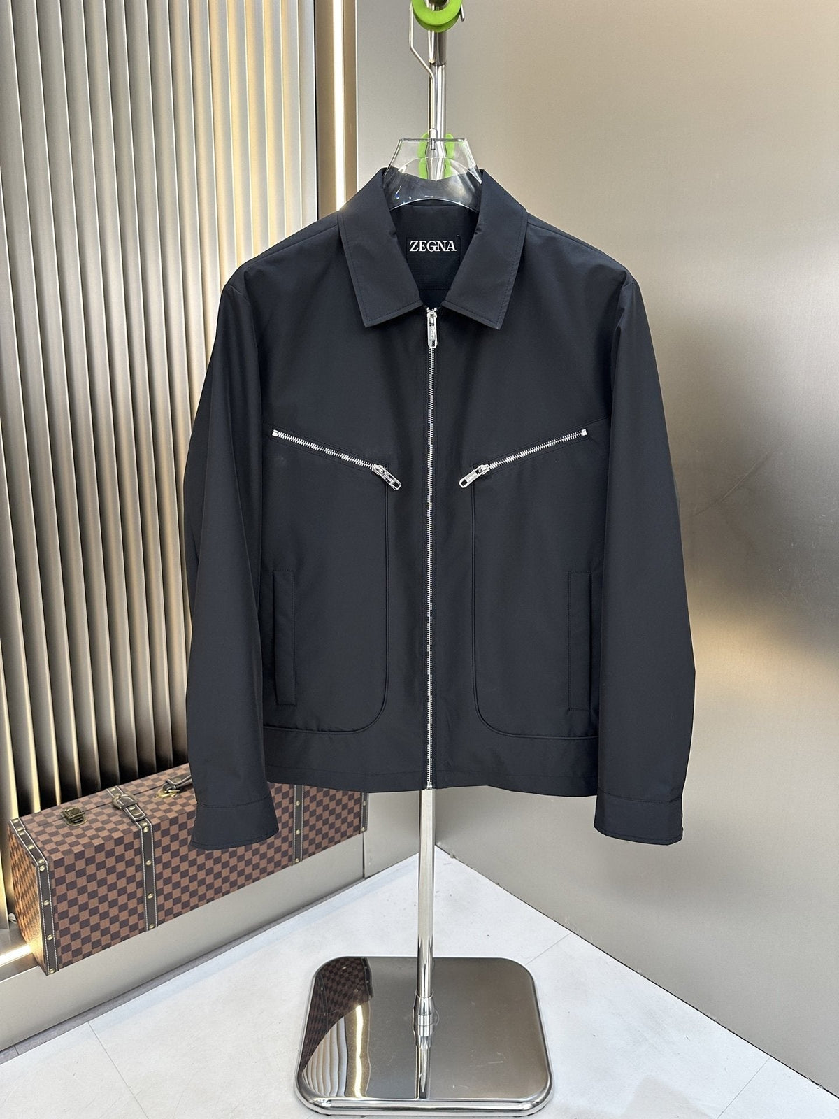 Zegna Zip-Front Collared Jacket