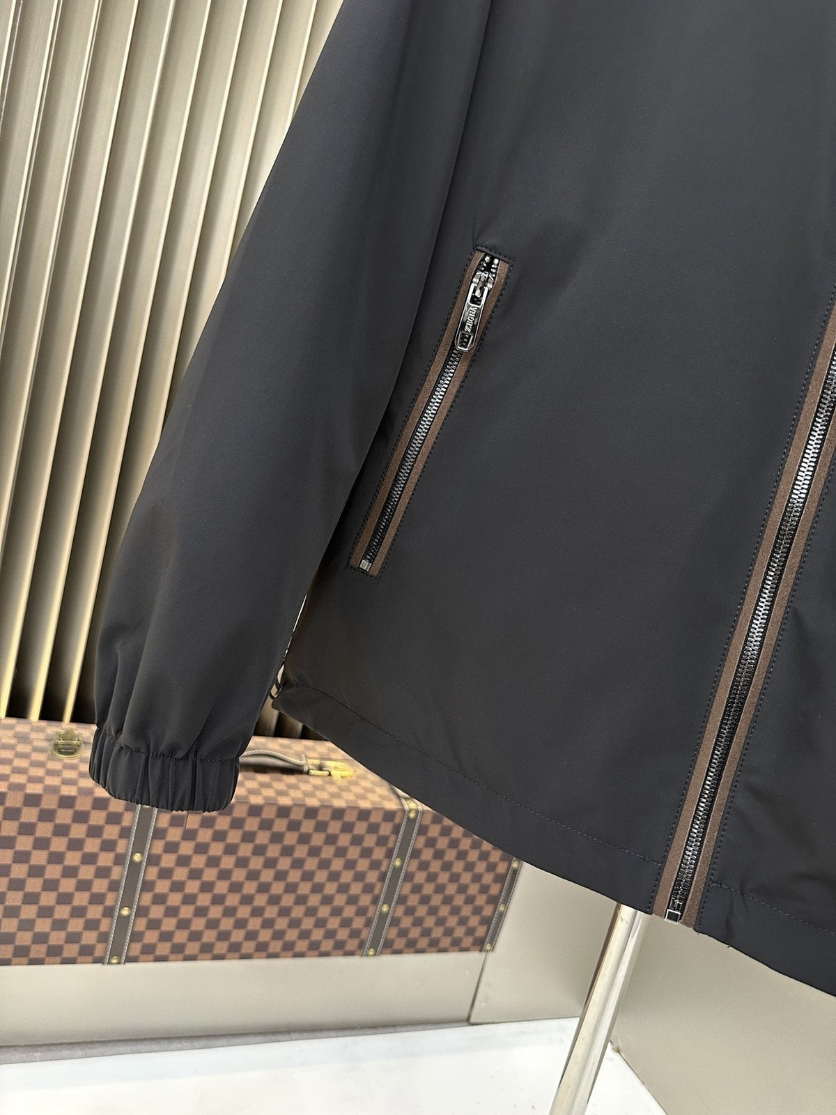 Zegna Reversible Hooded Zip Jacket