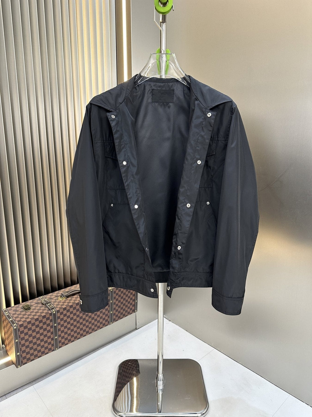 Prada Black Four-Pocket Button-Front Jacket