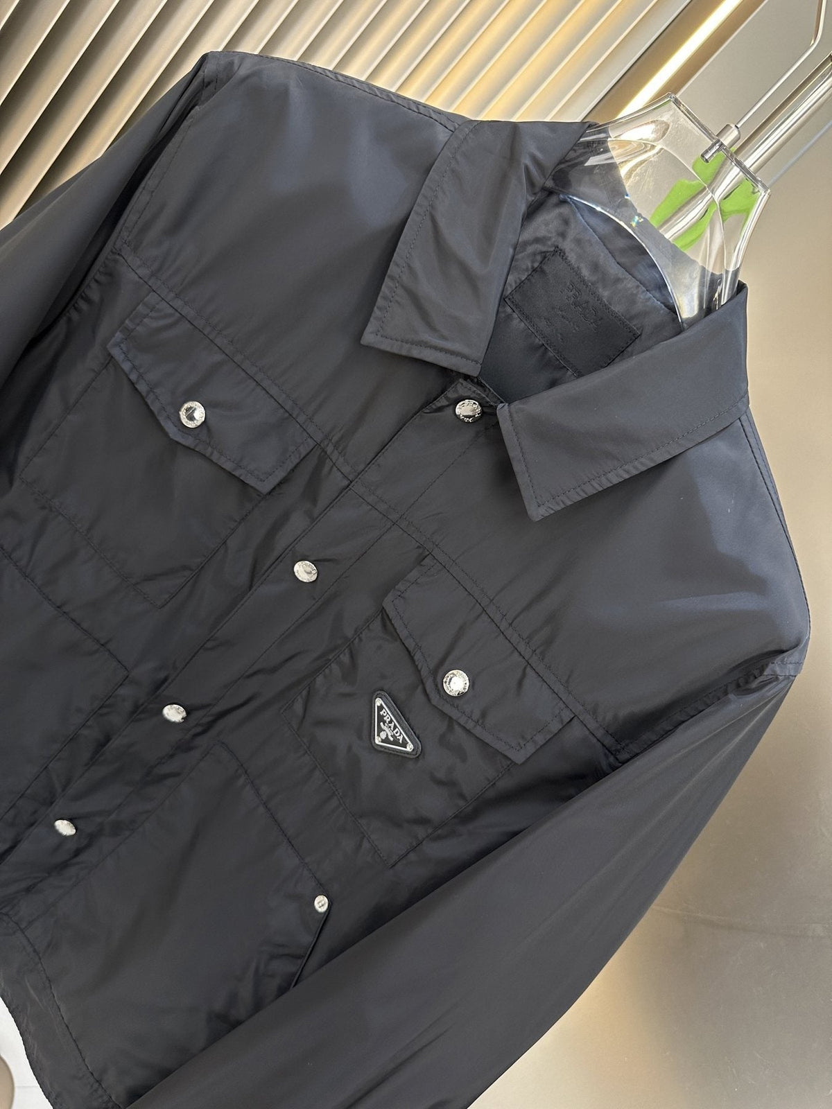 Prada Black Four-Pocket Button-Front Jacket