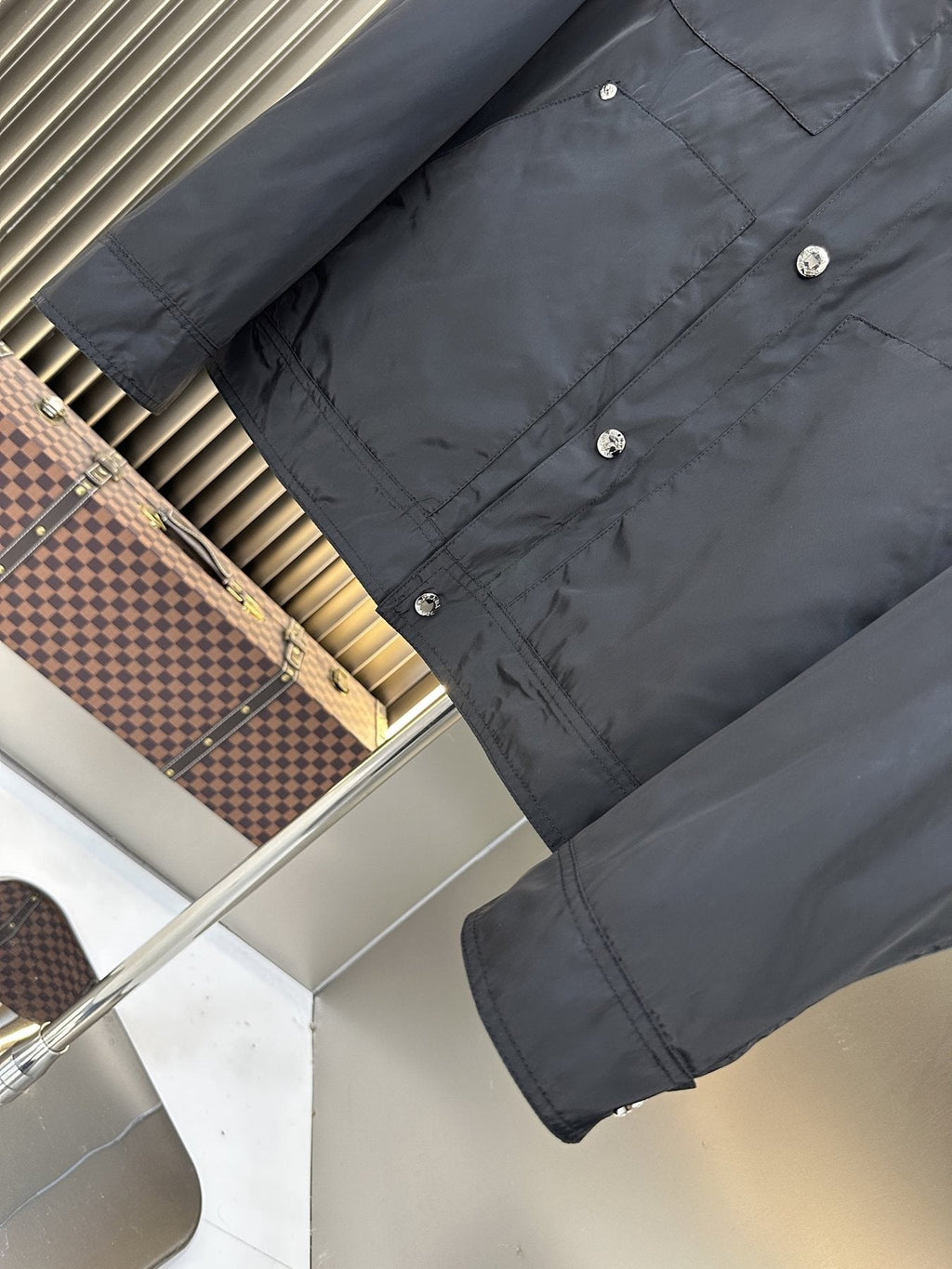 Prada Black Four-Pocket Button-Front Jacket