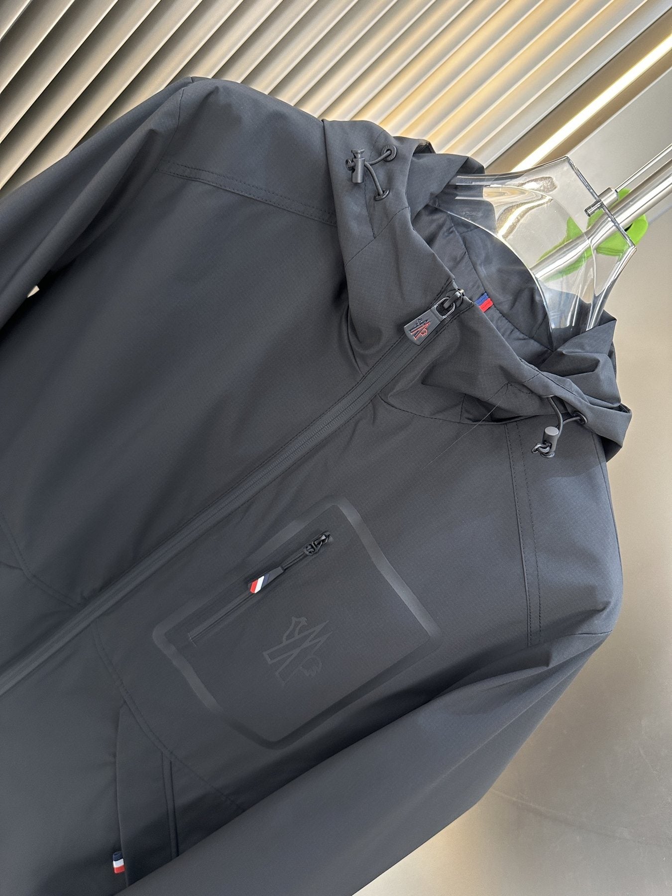 Moncler Hooded Zip-Front Jacket