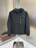 Moncler Hooded Zip-Front Jacket