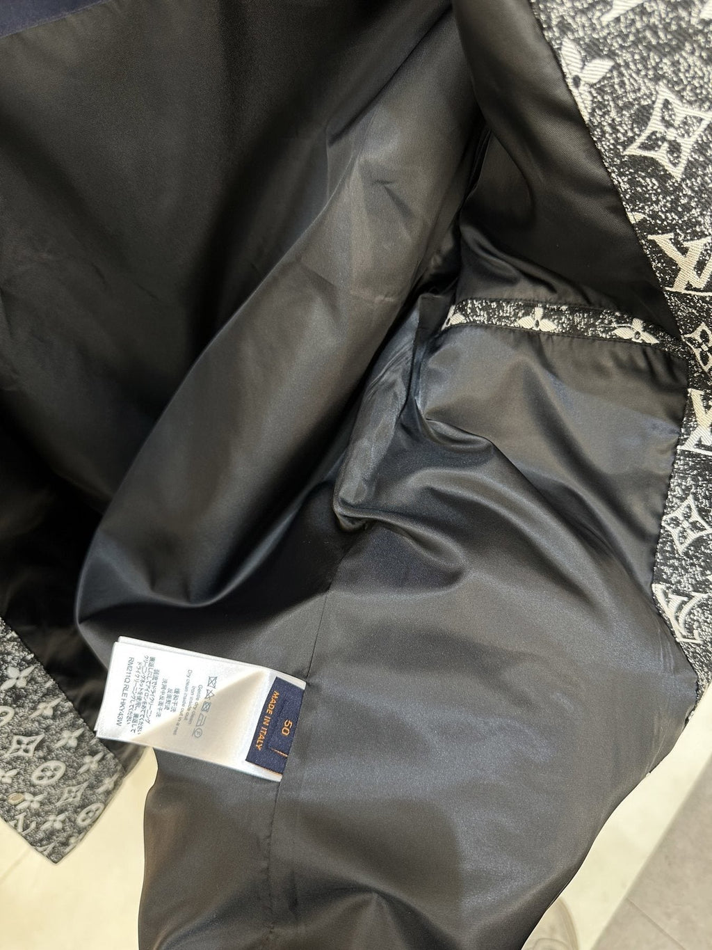 LV All-Over Monogram Button-Front Jacket