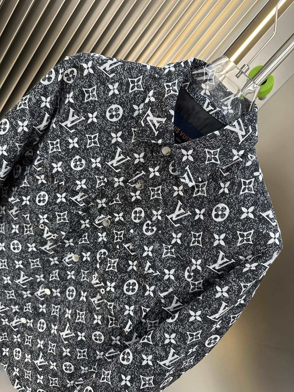 LV All-Over Monogram Button-Front Jacket
