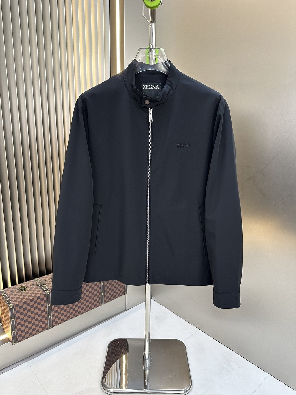 Zegna Stand-Collar Zip-Front Jacket