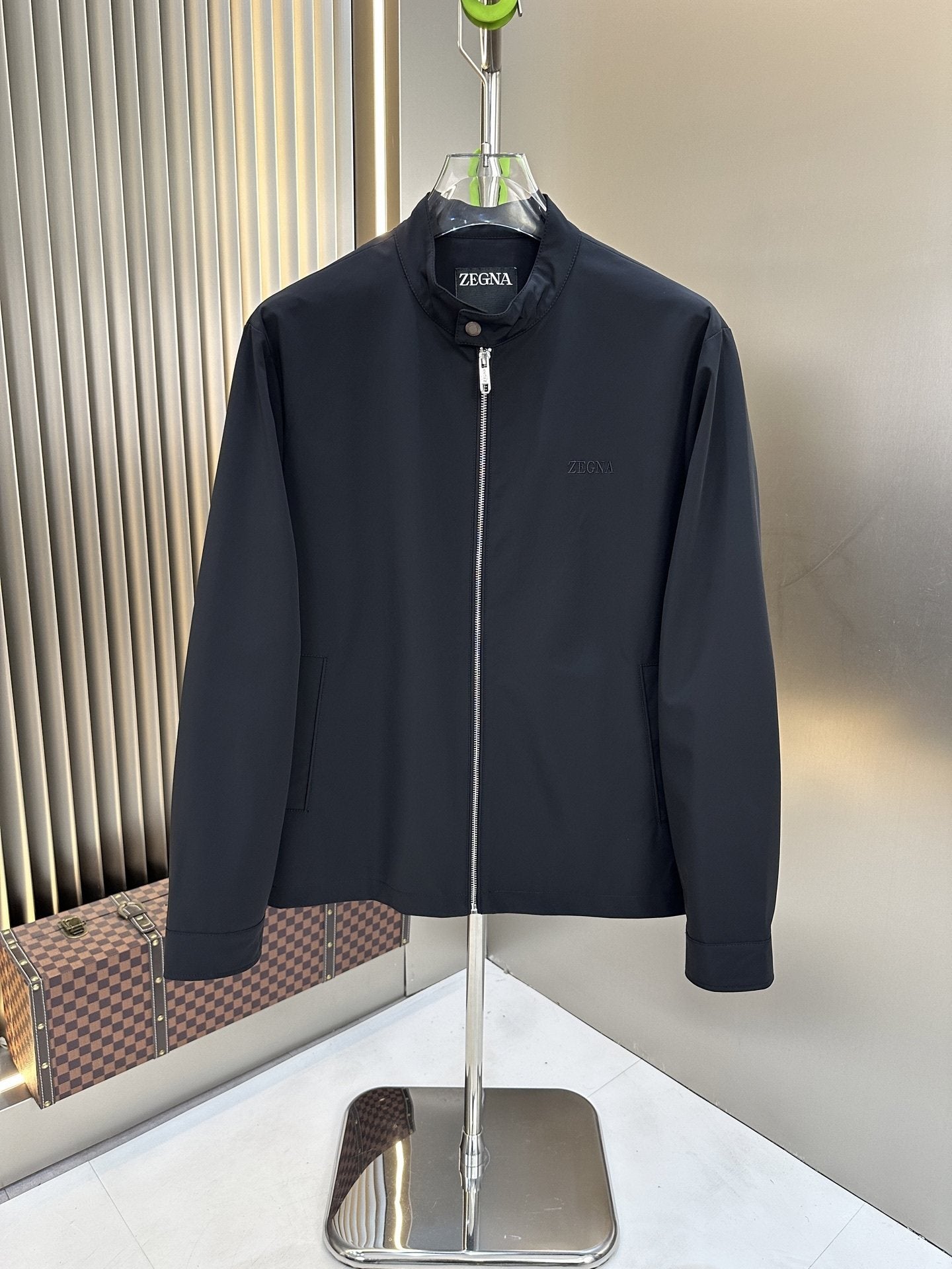 Zegna Stand-Collar Zip-Front Jacket
