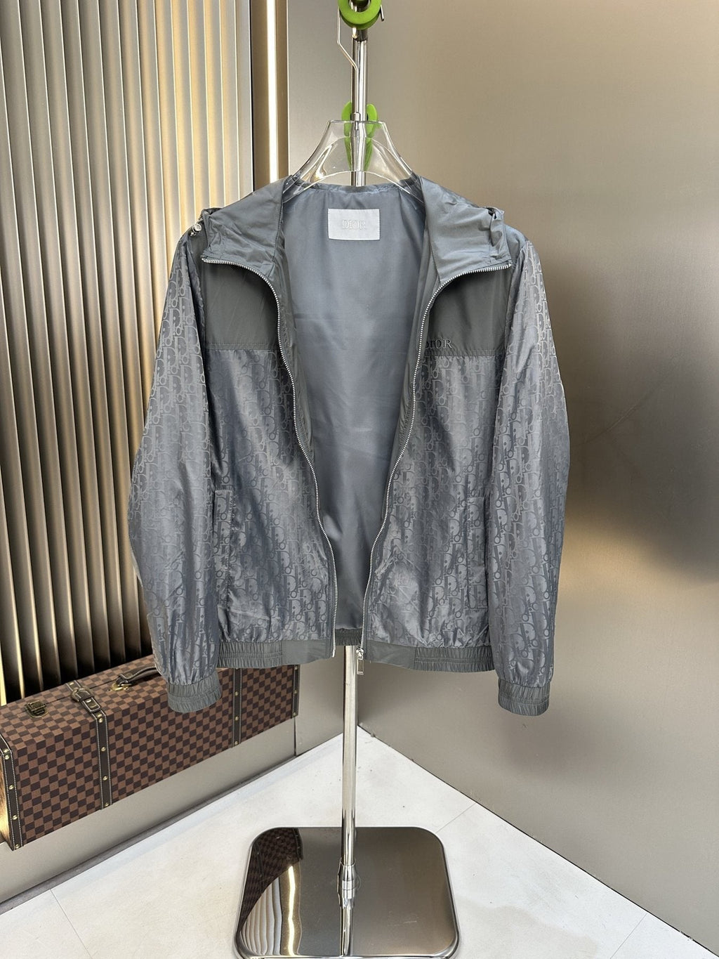 Dior Hooded Two-Tone Windbreaker