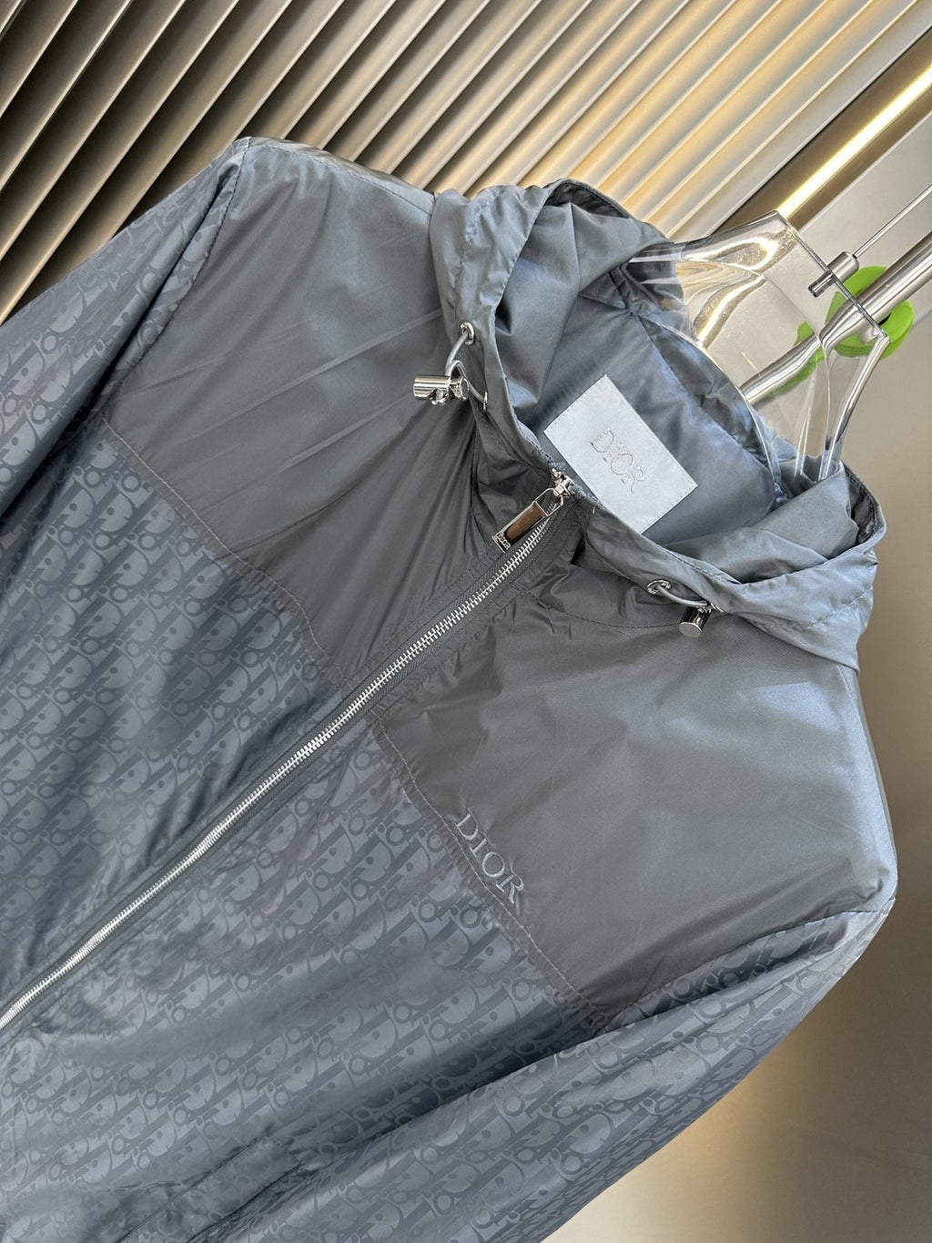 Dior Hooded Two-Tone Windbreaker