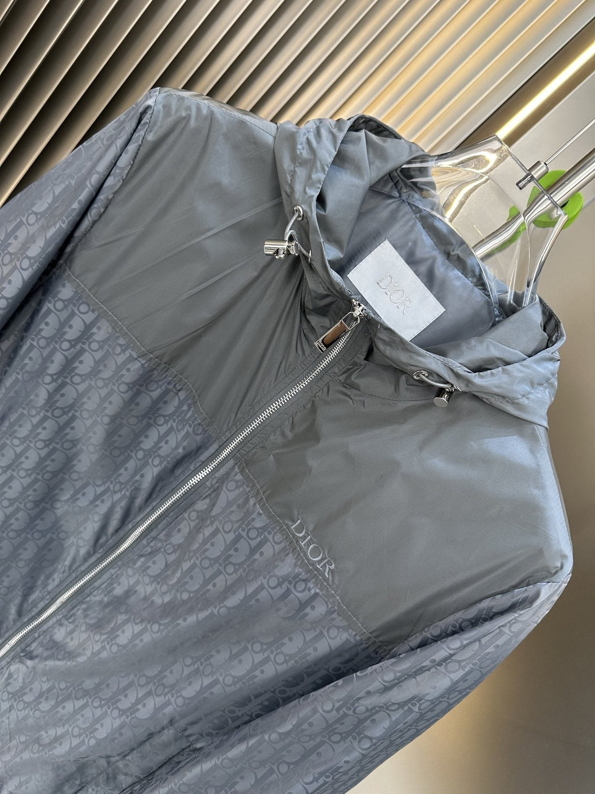 Dior Hooded Two-Tone Windbreaker